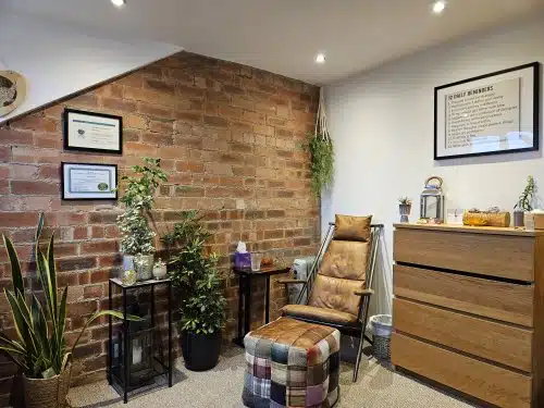 New studio layout at Julija Savina Hypnotherapy, Roundhay, Leeds